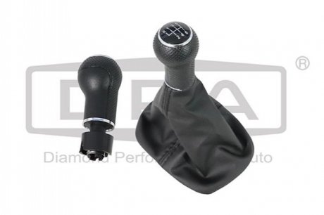 Ручка КПП с пыльником черный 6 ступ VW BORA (99-02),GOLF (98-06)/Seat Leon (00-01),Toledo (99-01) DPA 77111640802