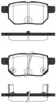Колодки тормозные диск. задн. (Remsa) Lexus Ct (zwa10_) 1.8 10-,Toyota Auris 1.8 06-12 WOKING P13863.22