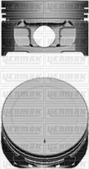 Поршень с кольцами і пальцем (размер отв. 78.5 / STD) Berlingo 1.6 (4цл.) (TU5JP4, NFU, NFX Euro 3) Yenmak 31-04101-000