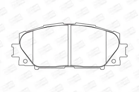 Колодки тормозные дисковые передние TOYOTA ALLION II (_T26_) 07-, PREMIO (_T26_) 07- CHAMPION 572578CH