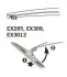 Щетка стеклоочистителя каркасная задняя 300mm (12\'\') ExactFit Rear Hyundai I-10 (EX3012B) Trico EX3012 (фото 4)