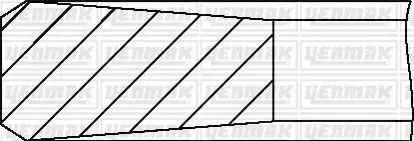Комплект поршневих кілець (84,00/STD) (3,0/2,0/3,0) BMW E87 118d, E90 338d Yenmak 91-09629-000