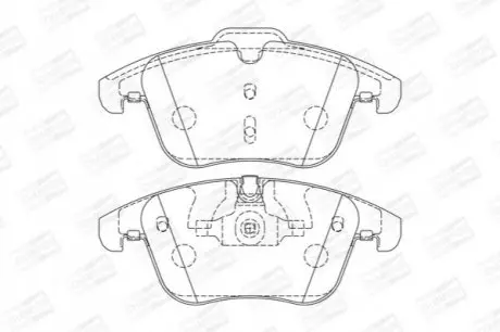 Колодки тормозные дисковые передние JAGUAR XK, S-Type, XJ8 CHAMPION 573336CH