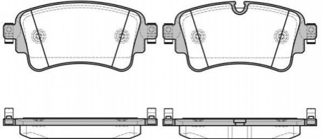 Колодки тормозные диск. задн. (Remsa) Audi Q7 3.0 15- WOKING P17693.08 (фото 1)