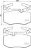 Колодки тормозные дисковые задние Lexus GS (11-), RC (14-) Nisshinbo NP1147 (фото 1)