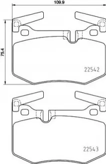 Колодки тормозные дисковые задние Lexus GS (11-), RC (14-) Nisshinbo NP1147