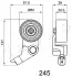 Ролик ремня ГРМ Toyota Corolla verso 2.0 (04-09),Toyota Avensis 2.0 (03-08) (452 JAPKO 45245 (фото 2)