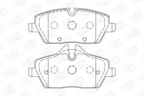 Колодки тормозные дисковые передние MINI MINI (F55) CHAMPION 573733CH