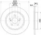 Диск тормозной задний Corolla (E15,E18) (06-) Nisshinbo ND1133K (фото 1)
