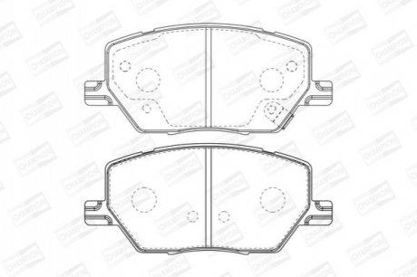 Гальмівні колодки CHAMPION 573610CH