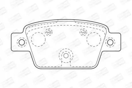 Гальмівні колодки CHAMPION 573421CH