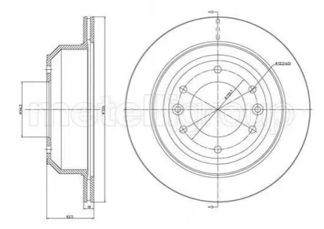 HYUNDAI Диск тормозной задний H-1 08- CIFAM 800-1556