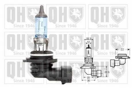 Автолампа HB4 12V 51W P22d QH QUINTON HAZELL QBL9006 (фото 1)