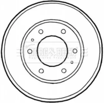 BORG&BECK Гальмiвнi барабани BORG & BECK BBR7226