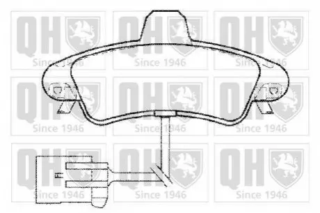 QH Гальмiвнi колодки дисковi QUINTON HAZELL BP1308