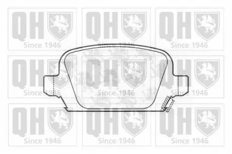 QH Гальмiвнi колодки дисковi QUINTON HAZELL BP1267