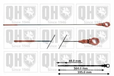 Щуп масляний металевий QH QUINTON HAZELL QOD112