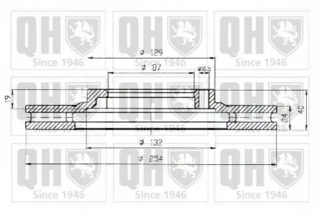 QH Гальмiвнi диски QUINTON HAZELL BDC5167