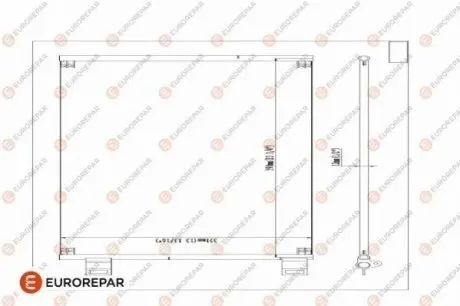 Радіатор кондиціонера Eurorepar 1618099880