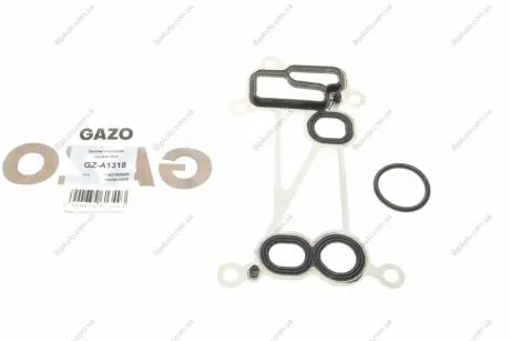 Прокладка радіатора масляного BMW 3 (E90)/5 (F10)/7 (F01-F04)/X5 (E70)/X6 (E71/E72) 08- N57 D30A (к-кт) GAZO GZ-A1318