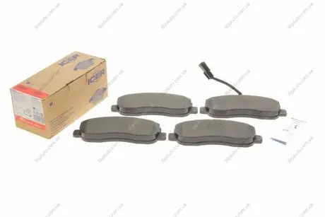Колодки тормозные (передние) Renault Master III/Opel Movano B/Nissan NV400 10- (+датчик) ICER LM1999