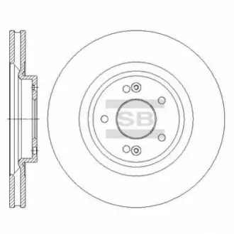 Диск гальмівної Sangsin Hi-Q (SANGSIN) SD1091