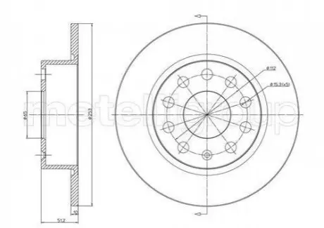 Гальмівний диск задн. A3/Altea/Beetle/Bora/Caddy (04-21) CIFAM 800-724C