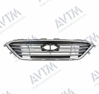 Решетка радиатора Hyundai Sonata LF 2014-2017 с хром.молдингами, без Auto Cruise (кроме Sport) AVTM 183245990