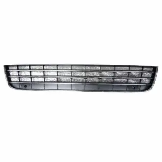 Решетка в бампер Volkswagen Touareg 10-14 средняя с хром. молдингом с отв. п/троник AVTM 7417 915