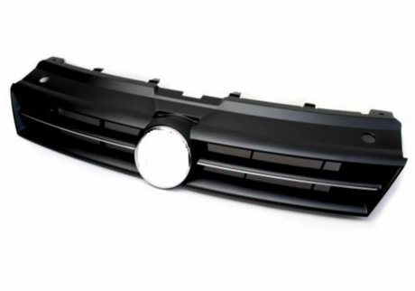 Решетка радиатора Volkswagen Polo HB 2009-2015 черн.с 1 хром.молдингом AVTM 187415992 (фото 1)