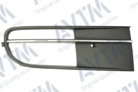 Решетка в бампер VW Beetle 11-16 правая с отв. п/тум. с хром молдинг AVTM 7444 914