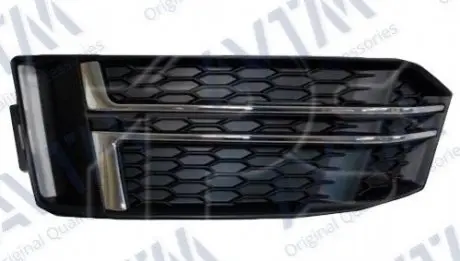 Решетка в бампер Audi A4 (B9) 16- S-Line левая с хром молдингами AVTM 1227 911