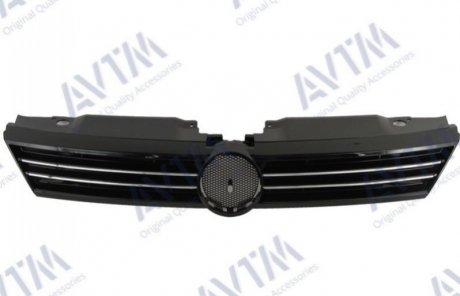 Решетка радиатора Volkswagen Jetta 2011-2014 с хром.молдингами AVTM 187430992 (фото 1)