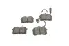 Колодки гальмівні (задні) Ford Galaxy 95-06/VW Sharan/Seat Alhambra 95-10/Ibiza 03-08 (+датчик) SOLGY 209263 (фото 1)