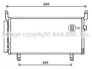 Конденсатор кондиціонера SUBARU FORESTER (2013) 2.0 TDI (AVA) AVA COOLING SU5104D