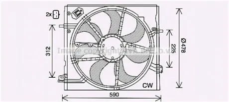 Вентилятор AVA AVA COOLING DN7536