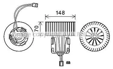 Компресор салону AVA AVA COOLING BW8539
