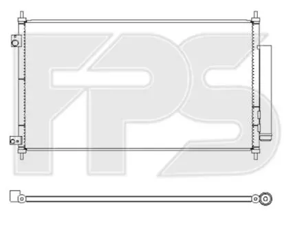 Фото 1 - конденсатор кондиціонера FPS FP 11 K399 Конденсатор кондиціонера FPS FP 11 K399 (фото 1)