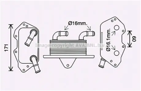 Охолоджувач оливи AVA AVA COOLING AI3404