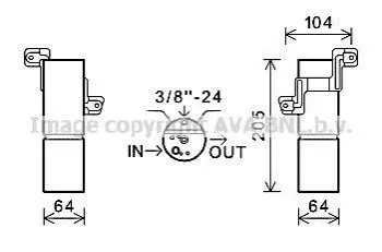 Осушувач, Система кондиціонування повітря AVA AVA COOLING MSD598 (фото 1)