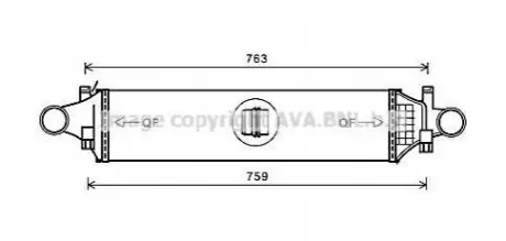 Охолоджувач наддувального повітря AVA AVA COOLING MSA4659