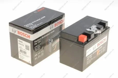 Акумуляторна батарея 11.2Ah/220A (150x88x110/+L/B0) (AGM) Factory Activated AGM 0 986 FA1 130 BOSCH 0986FA1130