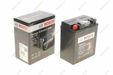 Акумуляторна батарея 12Ah/125A (134х81х160/+L/B0) (мото) Factory Activated AGM 0 986 FA1 150 BOSCH 0986FA1150