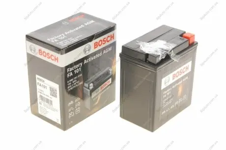 Акумуляторна батарея 6Ah/100A (113х70х130/+R/B0) (мото) Factory Activated AGM 0 986 FA1 010 BOSCH 0986FA1010