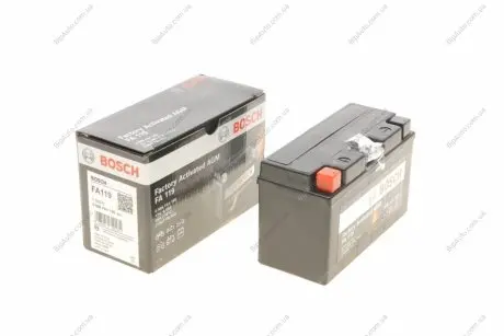Акумуляторна батарея 6.5Ah/90A (150x66x93/+L/B0) (AGM) Factory Activated AGM 0 986 FA1 190 BOSCH 0986FA1190
