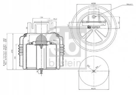 Пневмоподушка FEBI FEBI BILSTEIN 102551