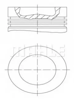 Поршень VW Caddy III/IV 2.0 TDI 10-20 (81.51mm/+0.5) MAHLE MAHLE / KNECHT 028 PI 00116 002