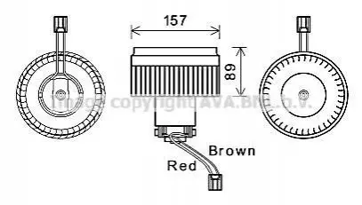 Компресор салону AVA AVA COOLING VO8176