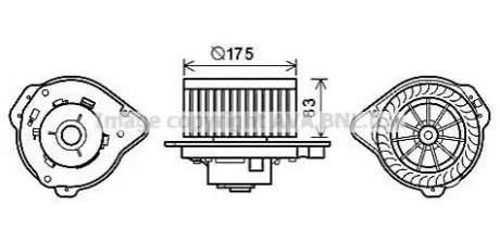 Компресор салону AVA AVA COOLING VO8174