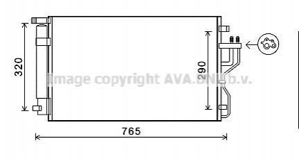 Радіатор кодиціонера AVA AVA COOLING KA5153D (фото 1)